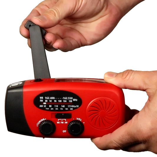 4-in-1 Dynamo Solar NOAA Weather Band Radio & Flashlight