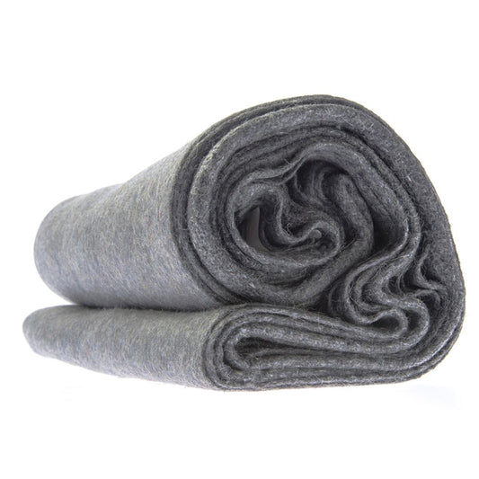 Disaster Relief Wool Blanket - 60" x 80" Fire Resistant Gray Wool Blend